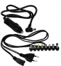 Универсальное TLED СЗУ(220в)+АЗУ(прикуриватель)+USB (12-24V, 5.5A) 8 переходников для ноутбука/нетбука (упаковка коробка)