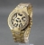 New spring 2014 Watches Men Luxury Brand CZ Leopard Gold Stainless Steel Quartz Watch Freeing shipping