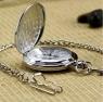 New arrival promotion retail vintage elegant women men sliver chain mechanical pocket watch pendent freeing shipping