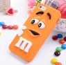 New 2014 fashion style cell mobile phone cases cute rainbow beans 3D colorful silicone iphone 5 5S case free shipping