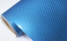 Пленка голубой карбон 127мм*20мм 2 слоя 0.16-0.18 мм без пузырей